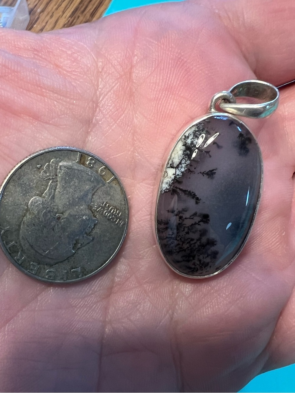 Dendritic Opal Pendant